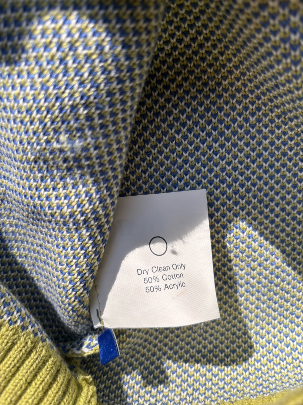 Awake Yellow Crewneck Sweater with Blue Script - Picture 4 of 5